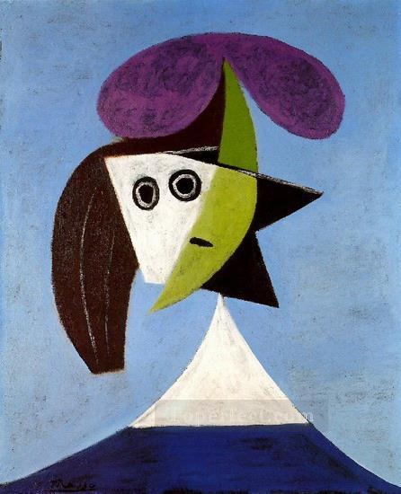 Femme au chapeau 1939 Cubism Oil Paintings